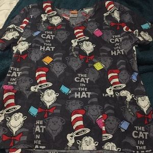 Dr. Seuss Brand Scrub Top